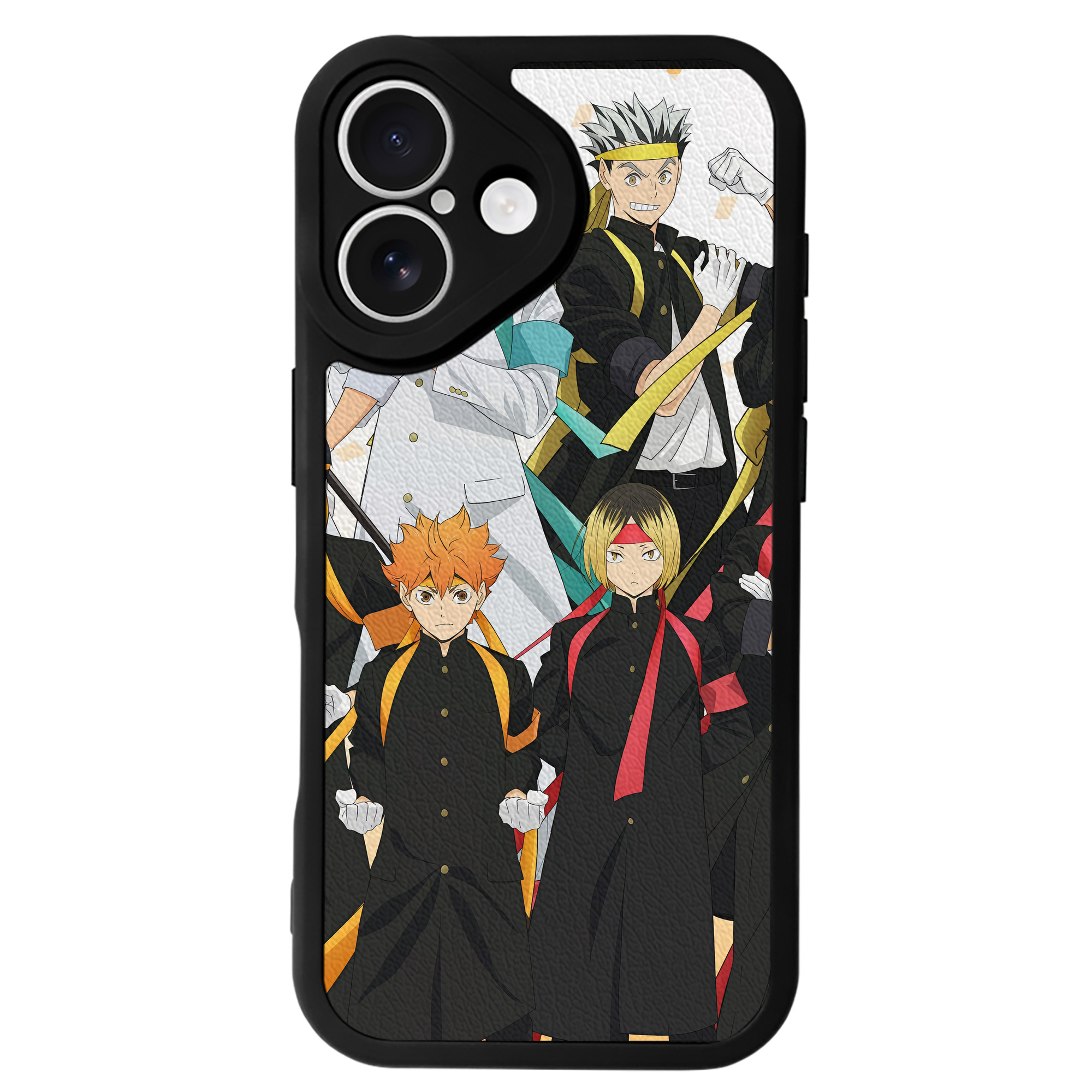 （画像用） ハイキュー!! Haikyu!! 【iPhone 16シリーズ対応】シリコンスマホケース（レザー調） 材質：シリコン